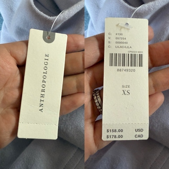 NWT Anthropologie Pilcro Hooded Sweatshirt Twofer Mini Dress | Size XS - Picture 11 of 12